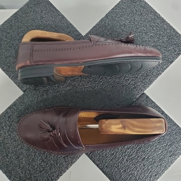Stanley Blacker Genuine Leather Tassel Loafers Men Size 10.5M Shoes 49174 main image 9